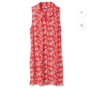 Pineapple button down shirt Dress